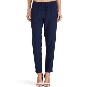 Joie Edana Blue Linen Cuffed Joggers Pants